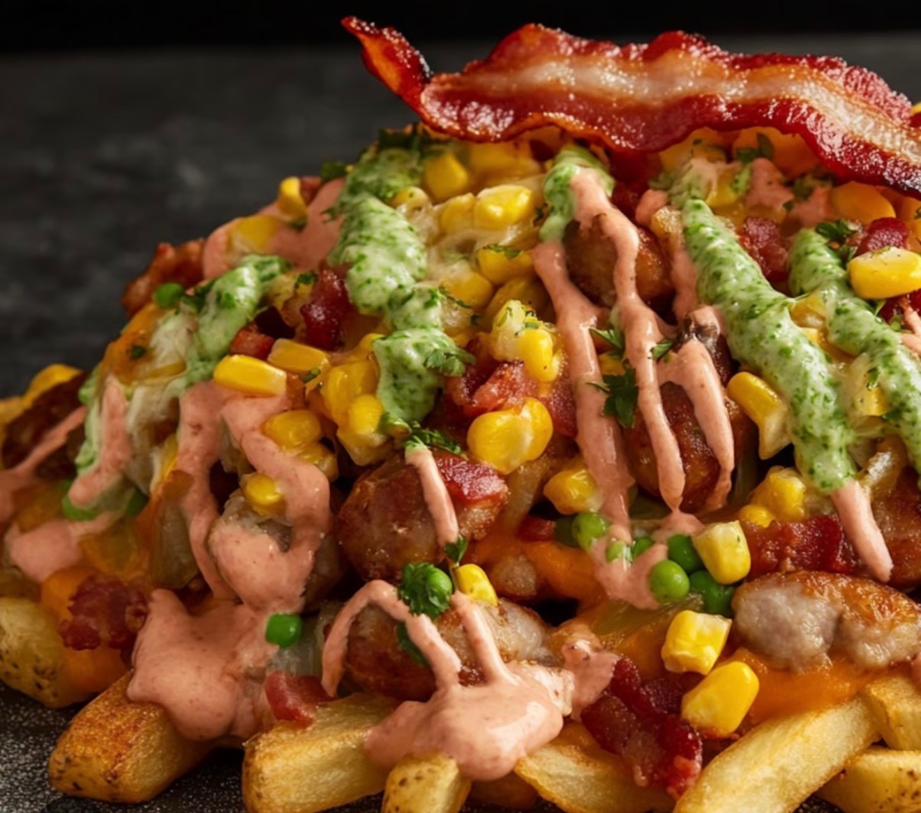 BOEUF - SALCHIPAPAS Spécialité d'amérique latine